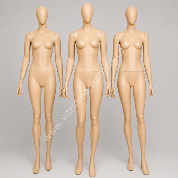 3''LÜ SET BAYAN POLYESTER VİTRİN MANKENLERİ
