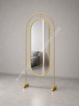 Dekoratif Ayna GOLD STATİK BOYA