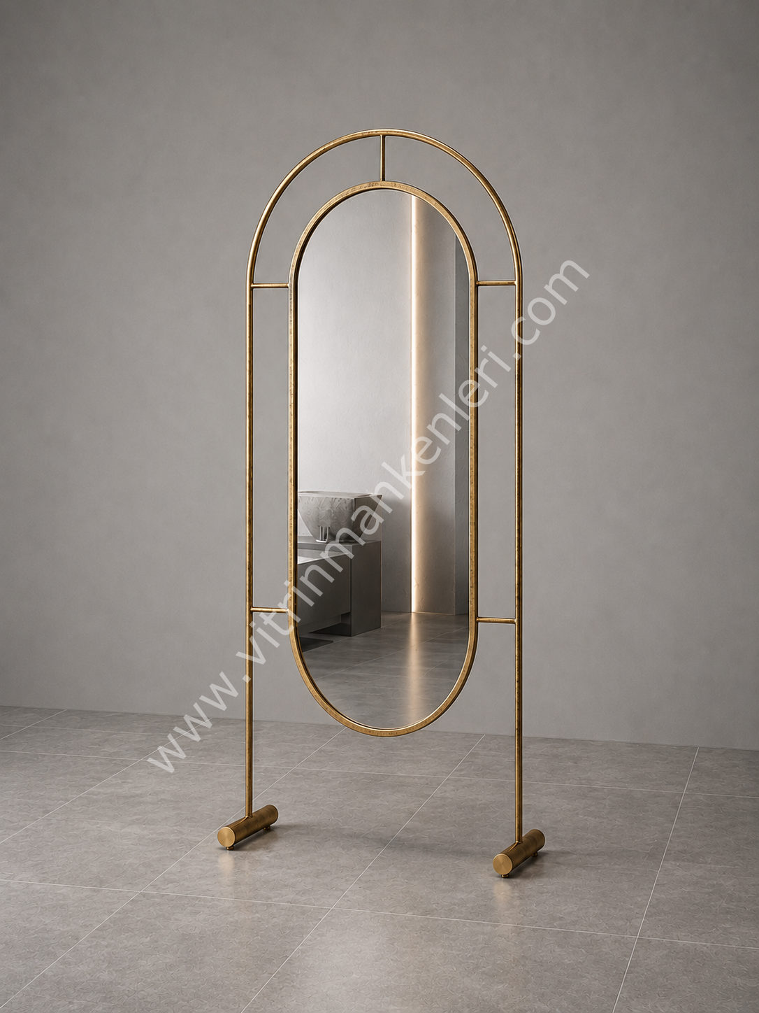 Dekoratif Ayna GOLD ESKİTME