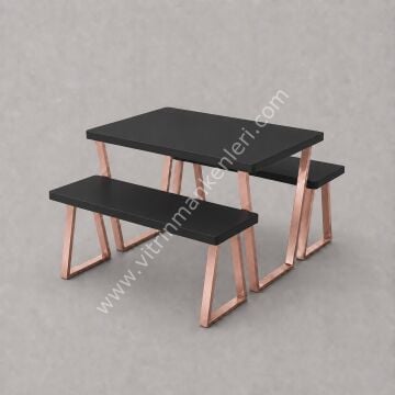 Katlama Masası ROSE GOLD - SİYAH