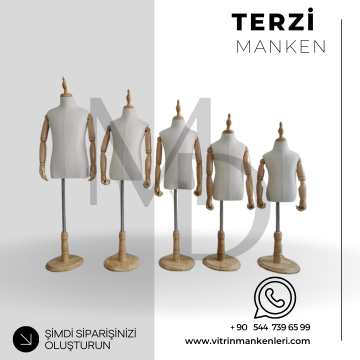AHŞAP KOLLU ÇOÇUK Terzi Manken
