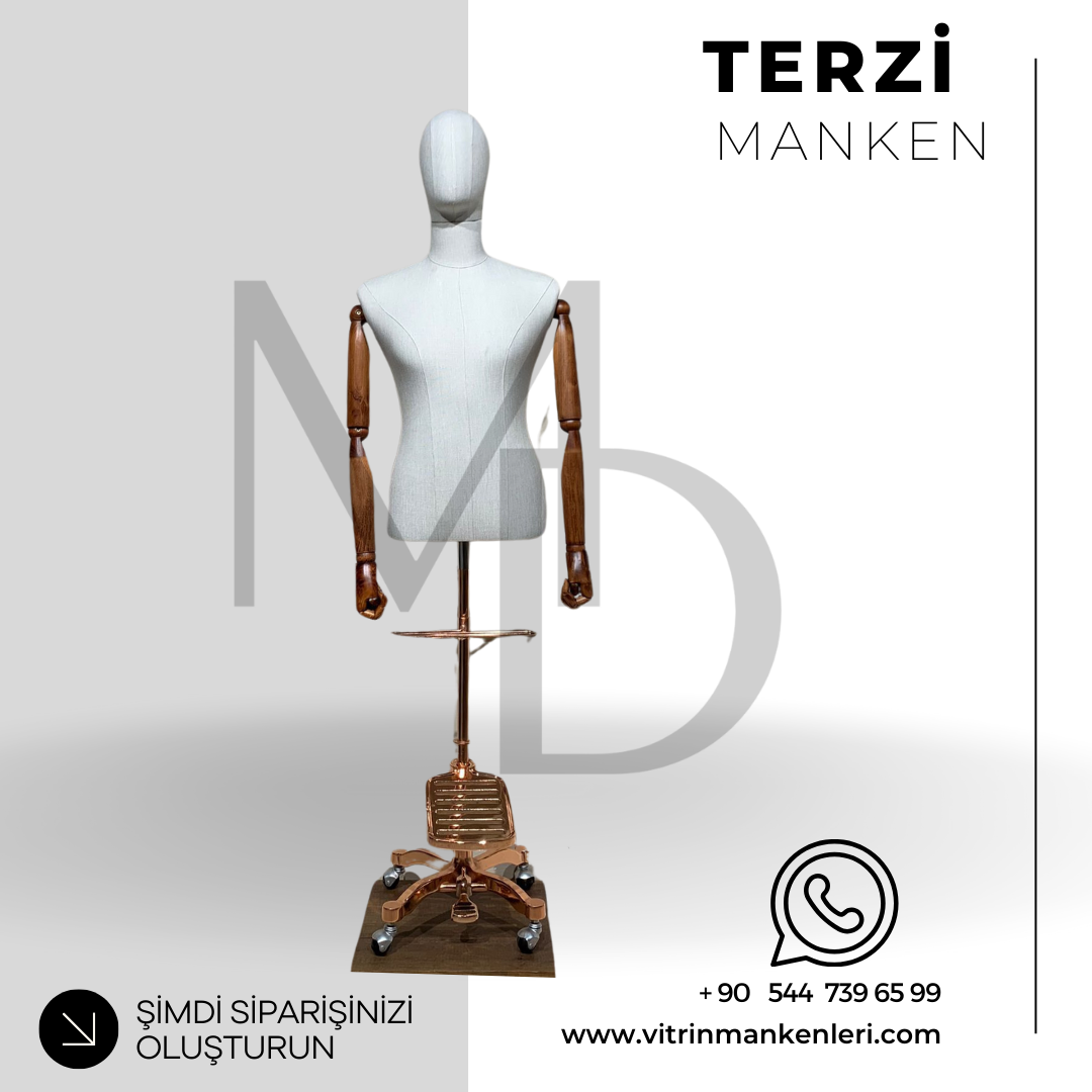 Erkek görsel terzi prova mankenleri
