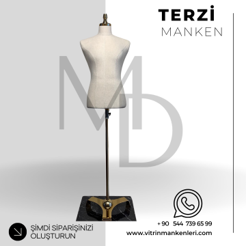 Gold gonca ayaklı Erkek görsel terzi prova mankenleri