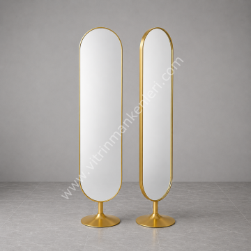 Dekoratif Ayna GOLD STATİK BOYA