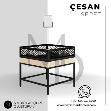 DEKORATİF TELLİ SEPET