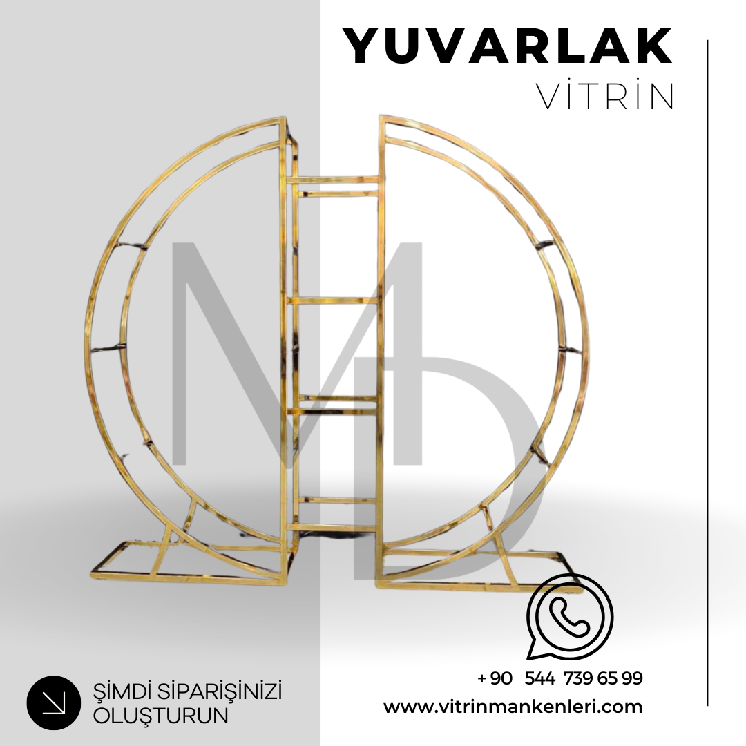 OVAL VİTRİN STANDI