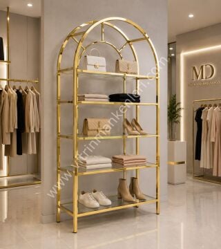 DEKORATİF KİTAPLIK GOLD ESKİTME